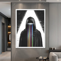 Eclipse of Neon Streams - NicheCanvas