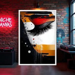 Luminous Strokes of Passion - NicheCanvas