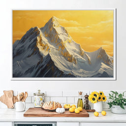 Golden Summit Dawn Radiance - NicheCanvas