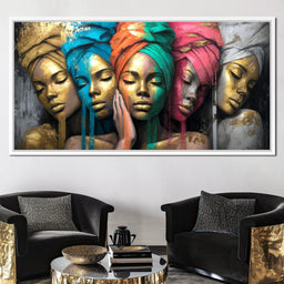 Golden Reverie Sisterhood - NicheCanvas