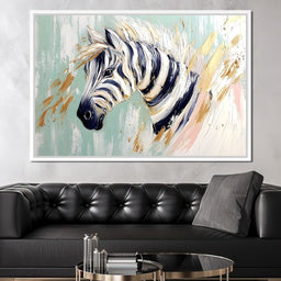 Zebra Brushstrokes - NicheCanvas