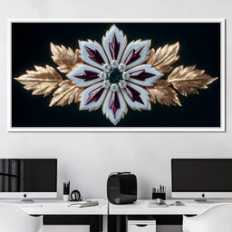 Radiant Jewel Blossom Grandeur - NicheCanvas