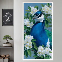 Peacock Radiance Blossoms - NicheCanvas