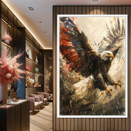 Patriot's Pride: The Eagle's Essence - NicheCanvas