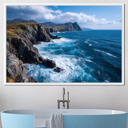 Wild Atlantic Cliff Horizon - NicheCanvas