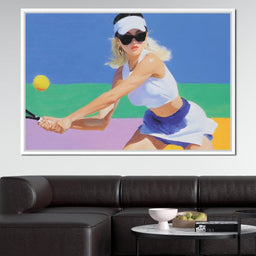 Sunlit Rally Court Elegance - NicheCanvas