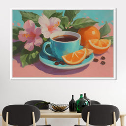 Tropical Morning Cup of Coffee - NicheCanvas