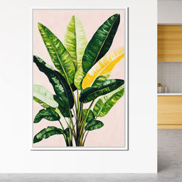 Tropical Sunrise Leaves Dance - NicheCanvas