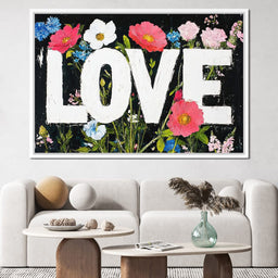 Floral Harmony Embrace - NicheCanvas