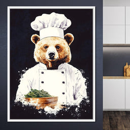 Chef Bear Culinary Delight - NicheCanvas
