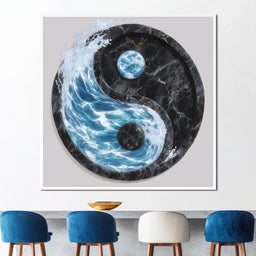 Harmony of Water and Stone - NicheCanvas