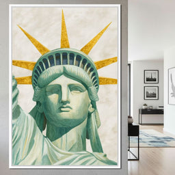 Liberty Crown Golden Rays - NicheCanvas