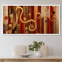 Glimpse of Red and Gold - TooplesArt - NicheCanvas