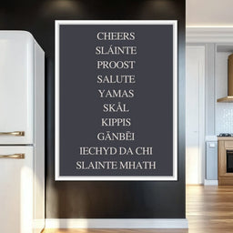 Global Cheers Multilingual Toast - NicheCanvas