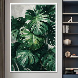 Monstera Garden Stillness - NicheCanvas