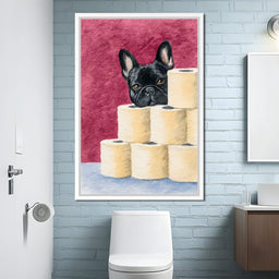 French Bulldog Toilet Roll Sentinel - NicheCanvas