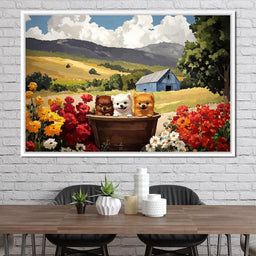 Fluffy Trio - NicheCanvas