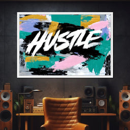 Hustle Bold Brush Energy Burst - NicheCanvas