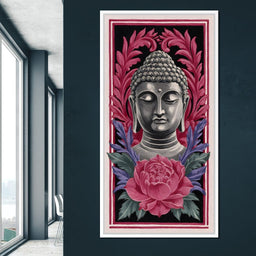 Tranquil Buddha Peony Garden - NicheCanvas