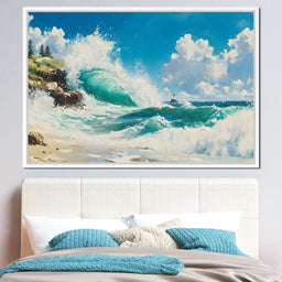 Ocean's Mighty Embrace - NicheCanvas