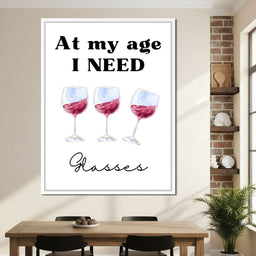 Aged To Perfection Wine Joke Poster - NicheCanvas