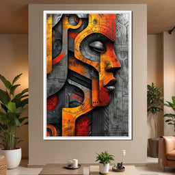 Metallic Face Labyrinth Illusion - Cole Williams - NicheCanvas