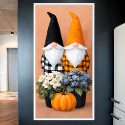 Plaid Gnome Harvest Gathering - NicheCanvas