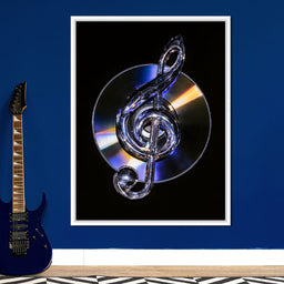 Chrome Rhythms On A Spinning Disc - NicheCanvas