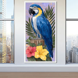 Tropical Parrot Gaze - NicheCanvas