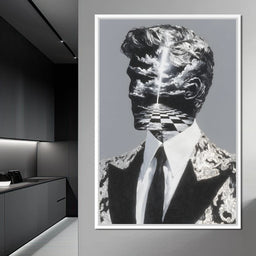 Surreal Checkered Skyward Journey - NicheCanvas