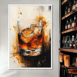 Whiskey Drink Elegance  - NicheCanvas