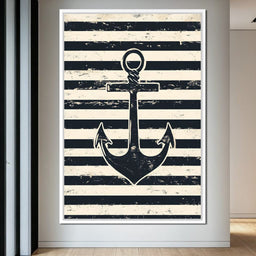 Nautical Stripes Voyage - NicheCanvas