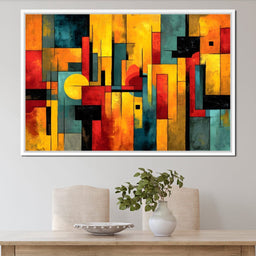 Geometric Dawn Spectrum - NicheCanvas