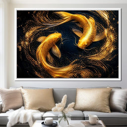 Koi Gold Current - NicheCanvas
