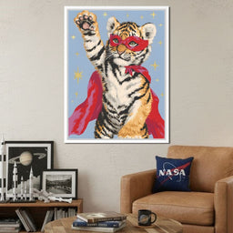 Superhero Tiger Cub Rising - NicheCanvas