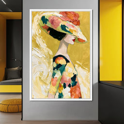 Golden Garden Gala Silhouette - NicheCanvas