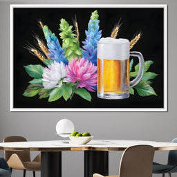 Golden Brew and Blossoms Fusion - NicheCanvas