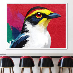 Multicolored Feathered Wonder - NicheCanvas