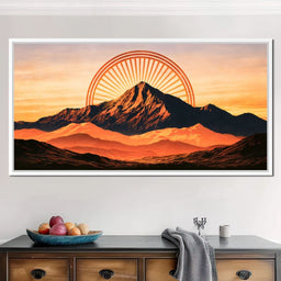 Golden Peaks Before The Solstice Sun - NicheCanvas