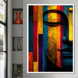 Radiant Stripes of Tranquil Face - NicheCanvas