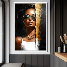 Golden Radiance Encounter - NicheCanvas