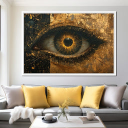 Golden Glimpse Into the Soul - NicheCanvas
