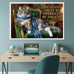 All Guests Must be Approved by the Cat - NicheCanvas