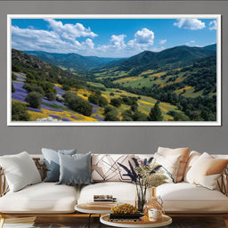 Wildflower Valley Vista Sky - NicheCanvas