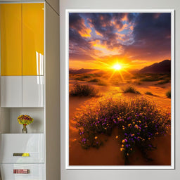 Golden Horizon Meadow Bloom - NicheCanvas