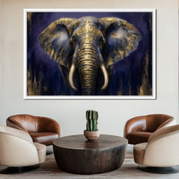 Regal Gold Elephant Majesty - NicheCanvas