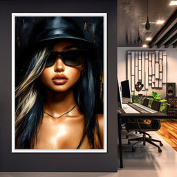 Chic Shadows Portrait Illusion - NicheCanvas