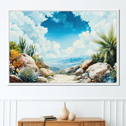 Desert Oasis Beyond Horizons - NicheCanvas