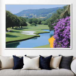 Verdant Tranquil Golf Course Escape - NicheCanvas