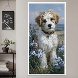 Puppy Meadow Dreams - NicheCanvas